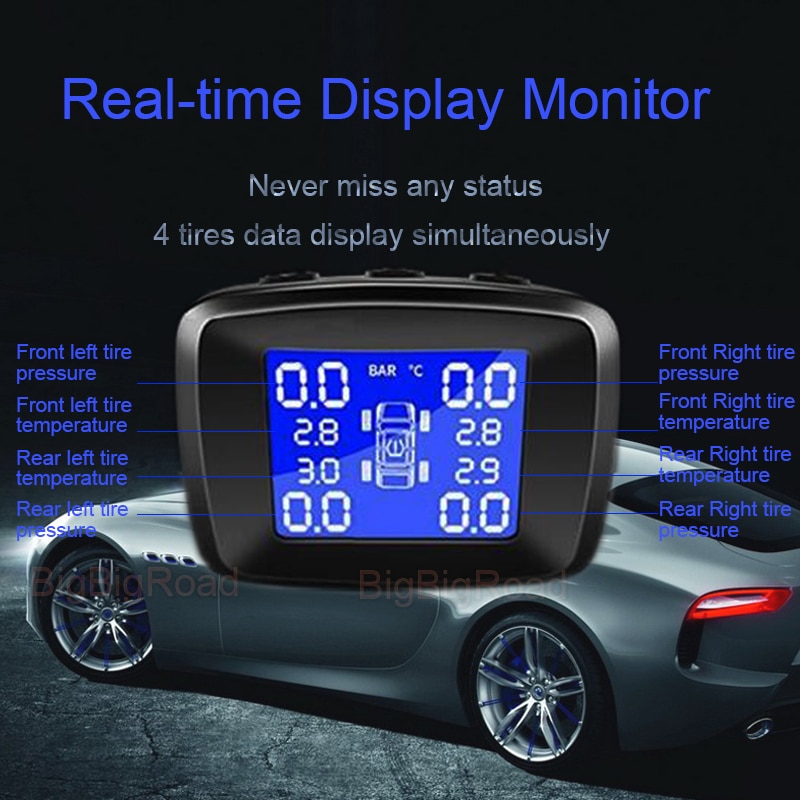 BigBigRoad-ڵ TPMS Ÿ̾ з ͸ ý, ƿ A6L A8L RS Q2 Q3 Q4 Q5 Q6 Q7 Q8 e-tron S1 S3  溸 ý